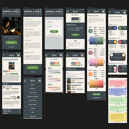 Primary screenshot of the Mobile App Wireframeproject.