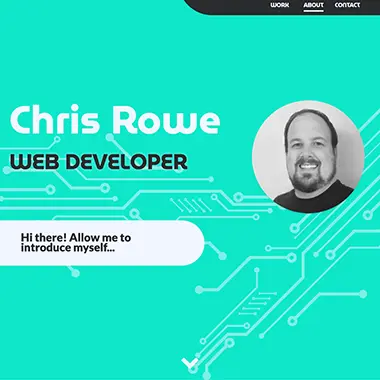 Second screenshot of the Portfolio Siteproject.
