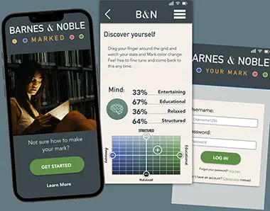 Second screenshot of the Mobile App Wireframeproject.